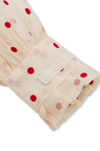 The Polka Dot Cotton Cloud Blouse
