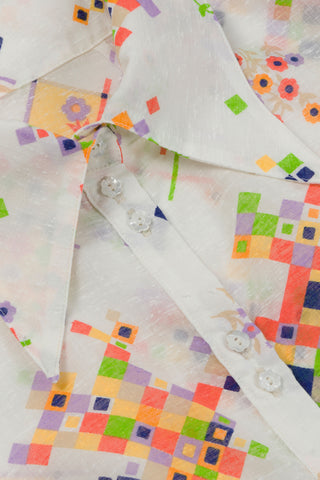 The Futuristic White Cotton Cloud Blouse