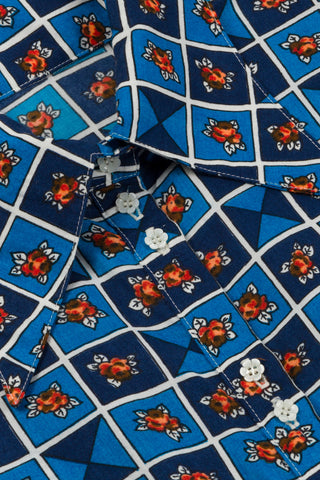 The Nautical Rose in Blue Blouse