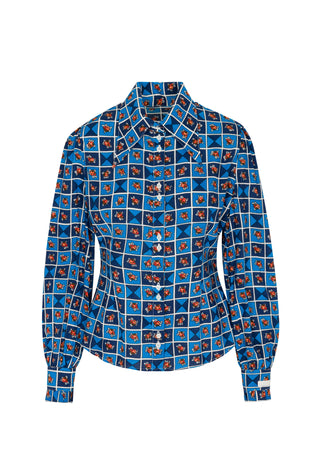 The Nautical Rose in Blue Blouse