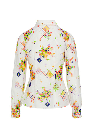 The Futuristic White Cotton Cloud Blouse