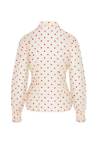 The Polka Dot Cotton Cloud Blouse